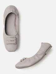 Marc Loire Womens Grey Embellished Ballerinas
