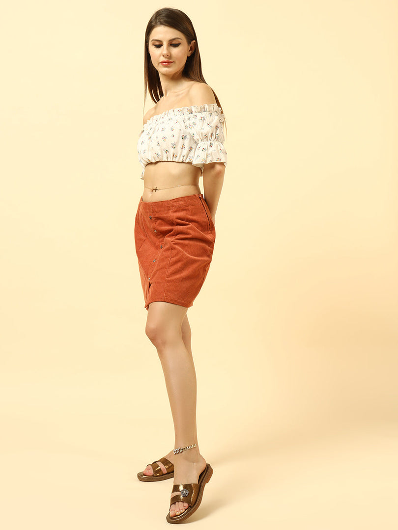 Marc Loire Womes Copper Solid Open Toe Flats