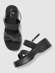Marc Loire Women Black Comfort Heels
