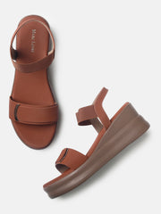Marc Loire Womens Beige Work Wedge Sandals Heels
