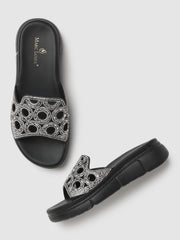 Marc Loire Womes Black Flatform Heels