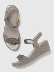 Marc Loire Women Grey Wedge Heels