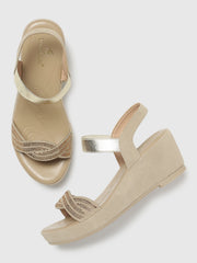 Marc Loire Women Cream Wedge Heels
