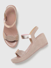 Marc Loire Women Nude Wedge Heels