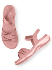 Marc Loire Womes Nude Casual Backstrap Fashion Sandals Heels