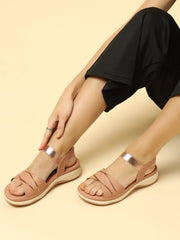 Marc Loire Womes Nude Casual Backstrap Fashion Sandals Heels