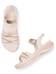 Marc Loire Womes Cream Casual Backstrap Fashion Sandals Heels