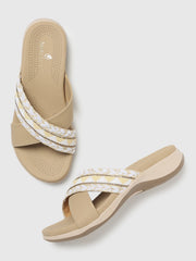 Marc Loire Women Beige Flatform Heels