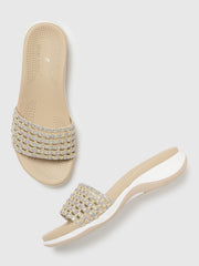Marc Loire Women Gold Flatform Heels
