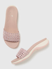 Marc Loire Women Rose Gold Flatform Heels