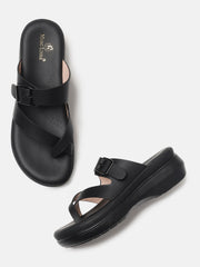 Marc Loire Women Black Casual Open Back Fashion Sandals Heels