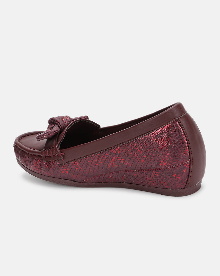 Marc Loire Women Comfortable Metallic Loafer Mules Wedges Casual & Formal Footwear