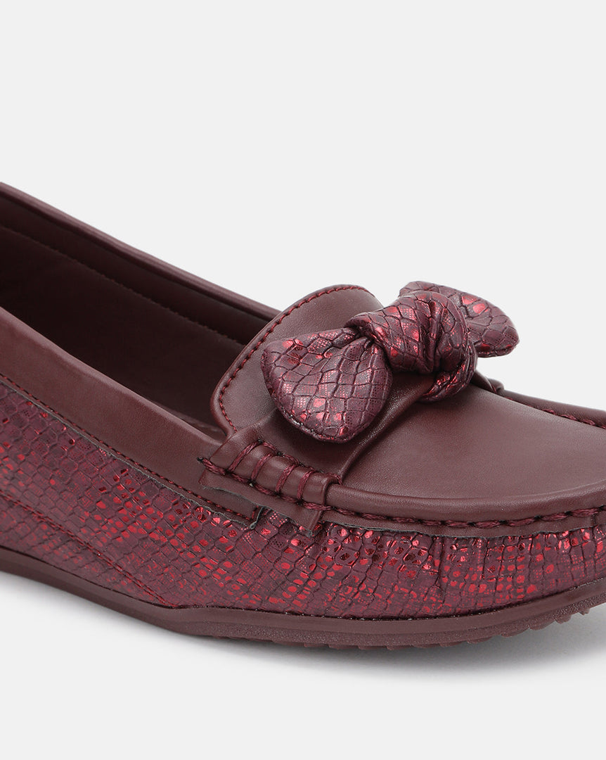 Marc Loire Women Comfortable Metallic Loafer Mules Wedges Casual & Formal Footwear