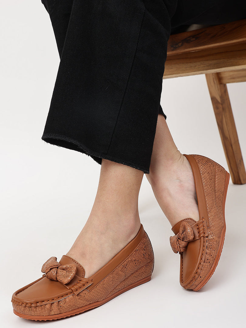 Marc Loire Women Comfortable Metallic Loafer Mules Wedges Casual & Formal Footwear