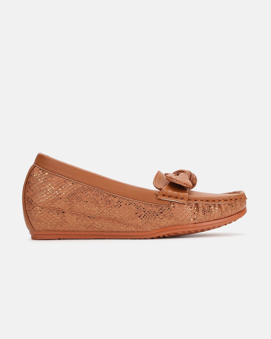 Marc Loire Women Comfortable Metallic Loafer Mules Wedges Casual & Formal Footwear