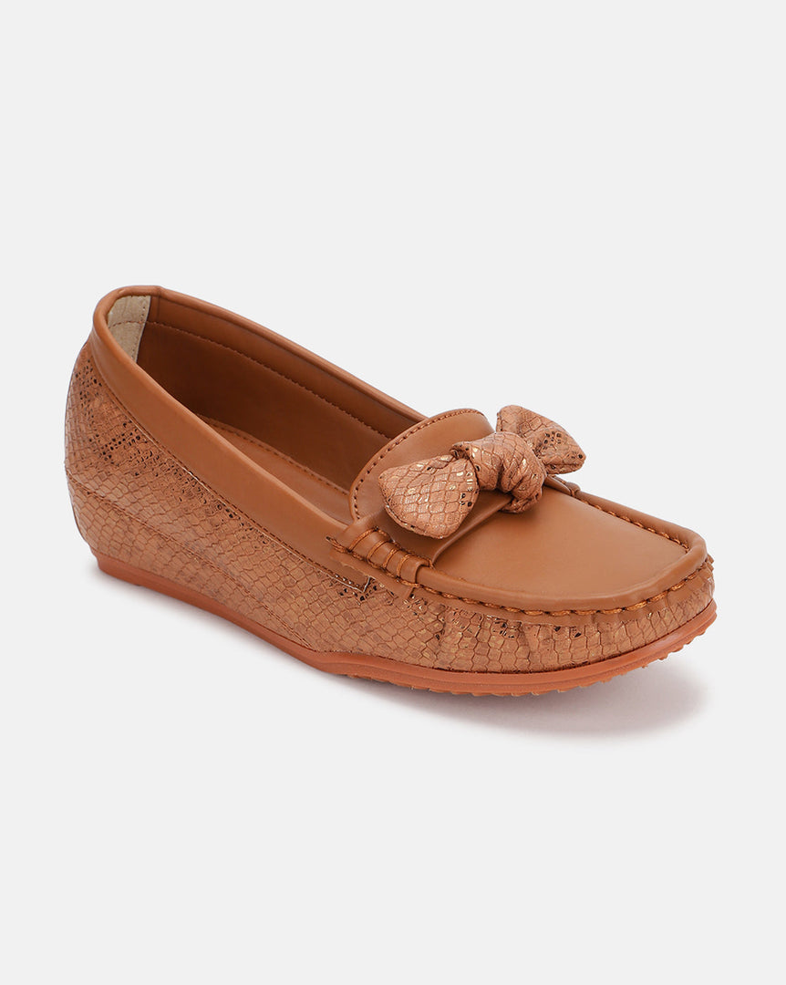 Marc Loire Women Comfortable Metallic Loafer Mules Wedges Casual & Formal Footwear