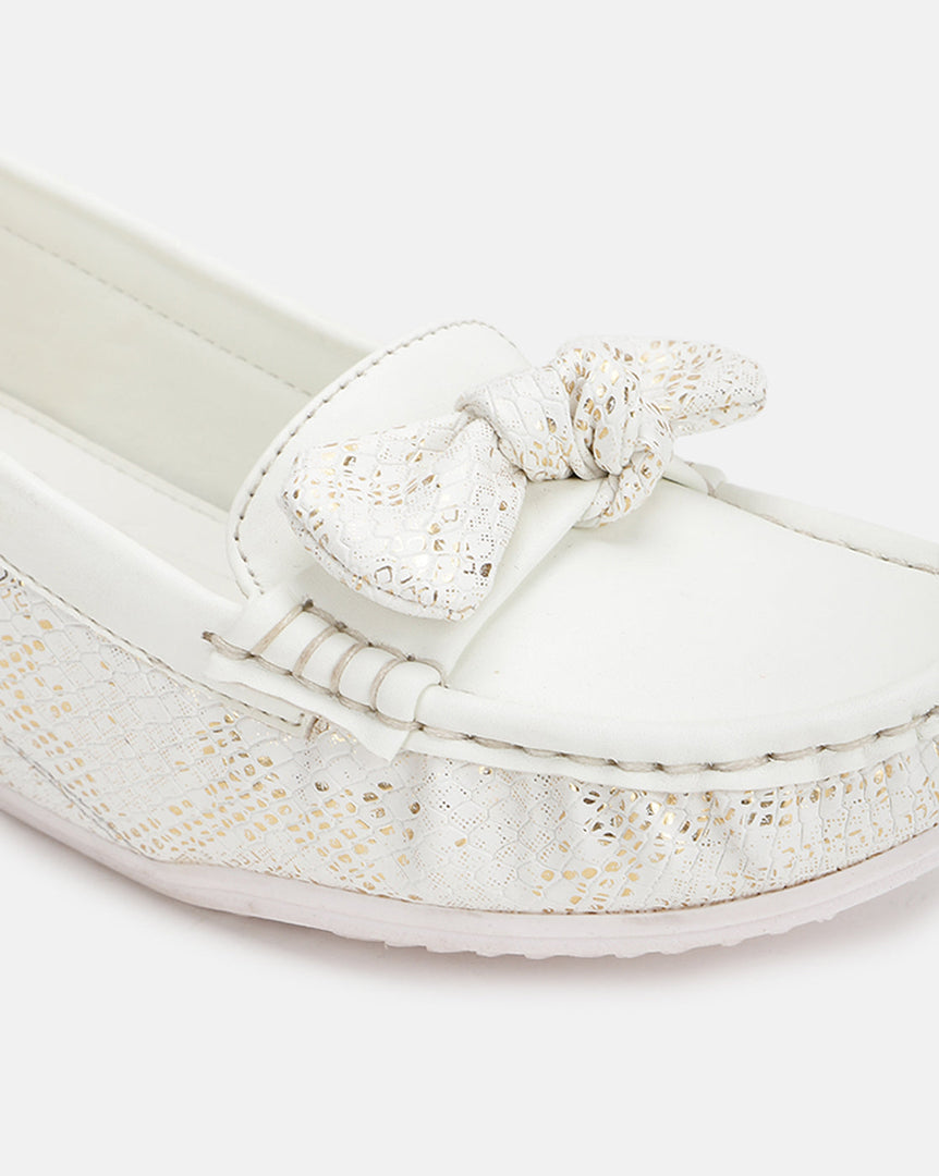 Marc Loire Women Comfortable Metallic Loafer Mules Wedges Casual & Formal Footwear