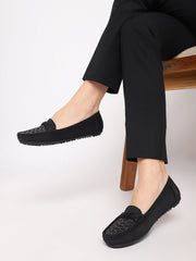 Marc Loire Womens Soft Comfortable Anti Slip Flat Loafers for Casual & Office Wear