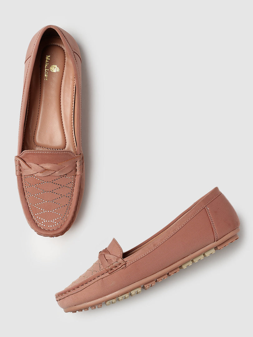 Marc Loire Womens Soft Comfortable Anti Slip Flat Loafers for Casual & Office Wear