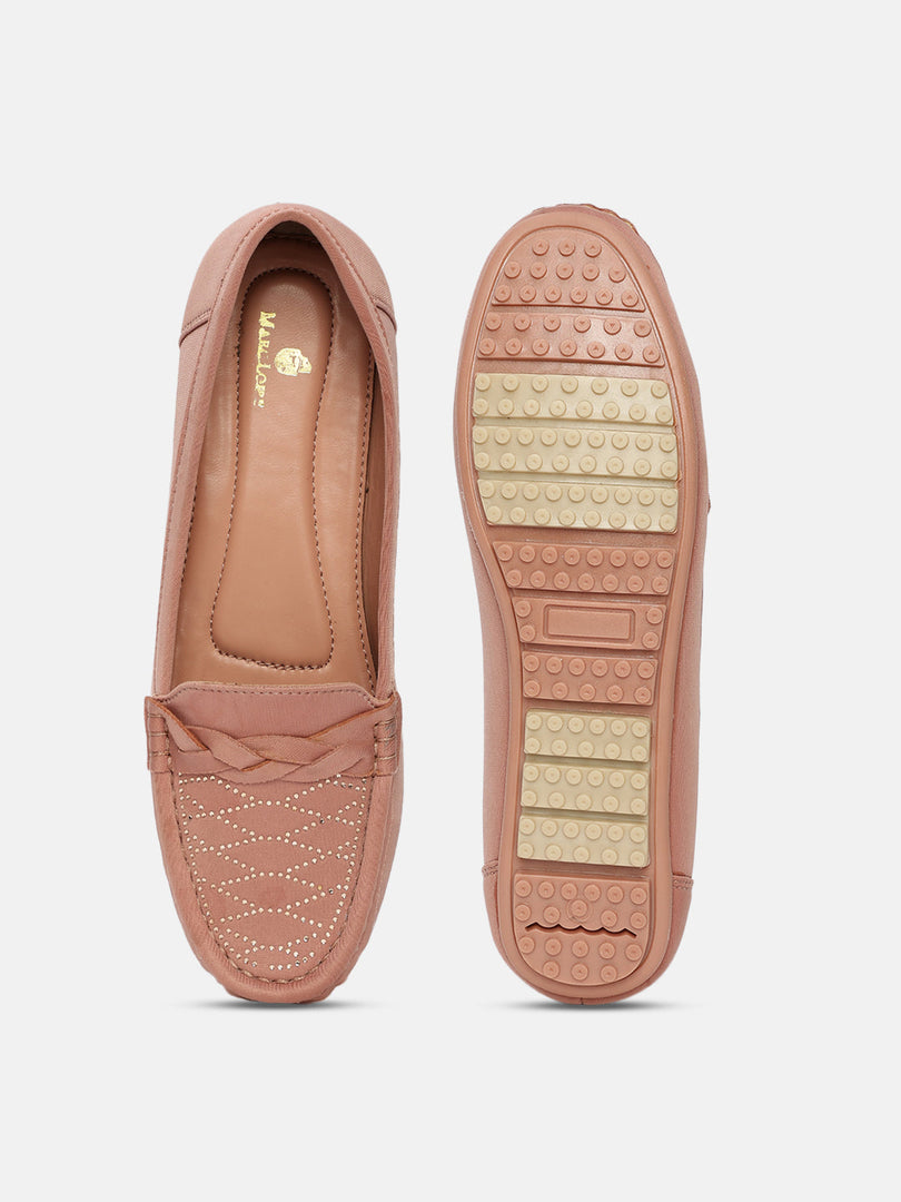 Marc Loire Womens Soft Comfortable Anti Slip Flat Loafers for Casual & Office Wear