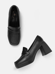 Marc Loire Women Solid Black Western - Embellished Loafers