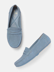 Marc Loire Women Solid Blue Western - Embellished Loafers