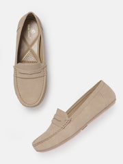 Marc Loire Women Solid Cream Western - Embellished Loafers