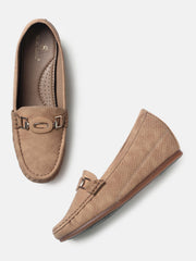Marc Loire Womens Beige Slip-On Comfort Insole Loafers