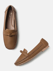 Marc Loire Womens Beige Slip-On Comfort Insole Loafers