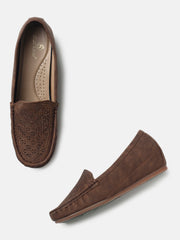Marc Loire Womens Brown Slip-On Comfort Insole Loafers