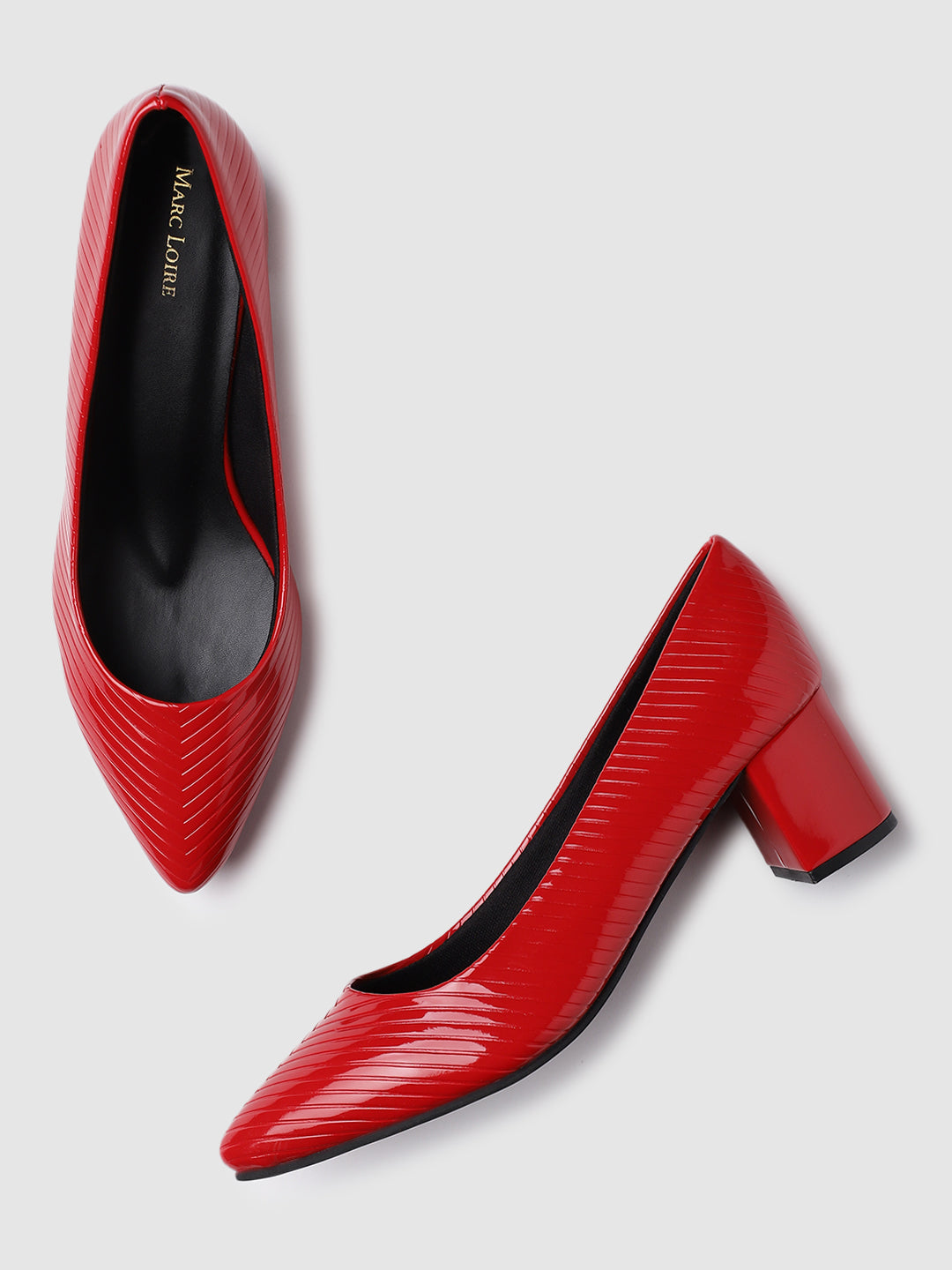 Red Block Heels For Women – Marc Loire