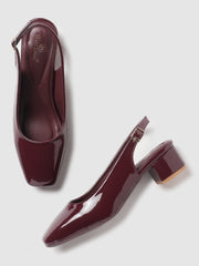 Marc Loire Women Cherry Solid Block Heels