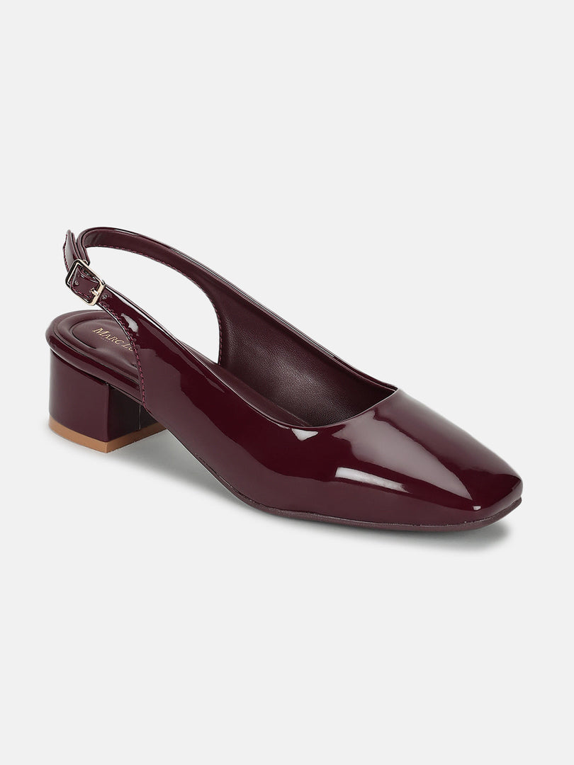 Marc Loire Women Cherry Solid Block Heels