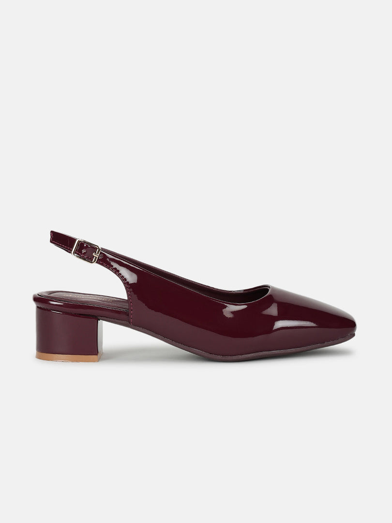 Marc Loire Women Cherry Solid Block Heels