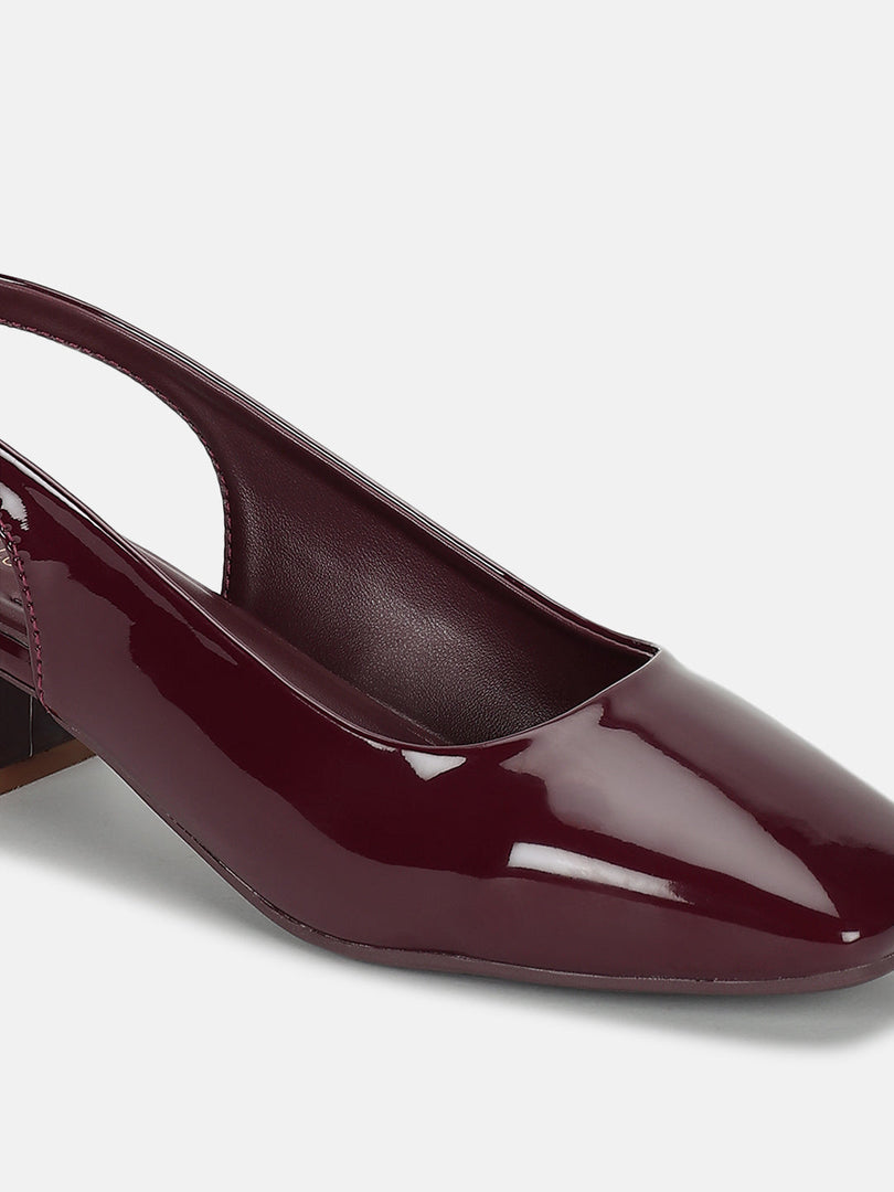 Marc Loire Women Cherry Solid Block Heels