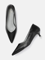 Marc Loire Women Black Solid Pumps Heels