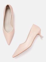 Marc Loire Women Peach Solid Pumps Heels