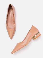 Marc Loire Women Nude Solid Block Heels