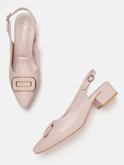 Marc Loire Women Cream Solid Block Heels