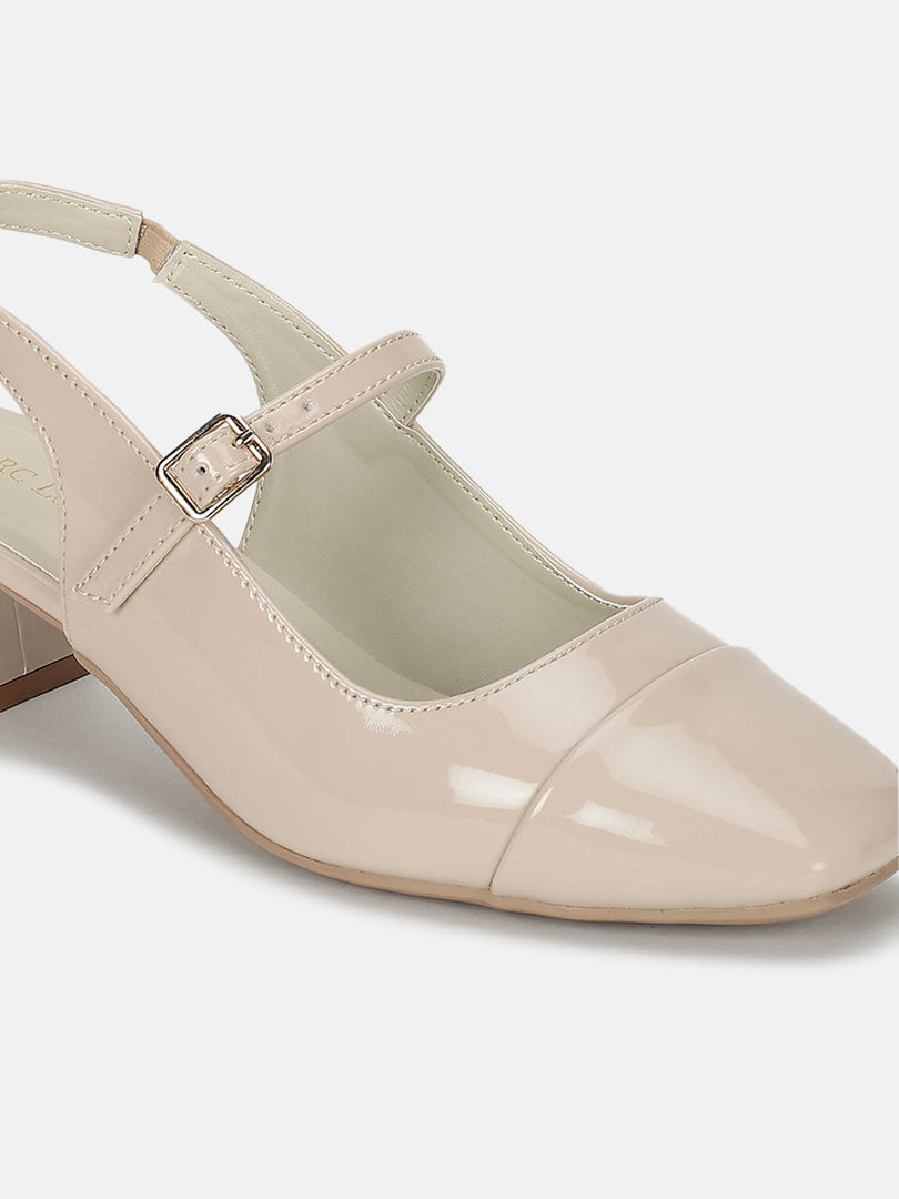 Marc Loire Women Cream Solid Sandals Heels