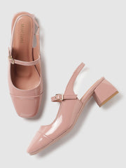 Marc Loire Women Nude Solid Sandals Heels
