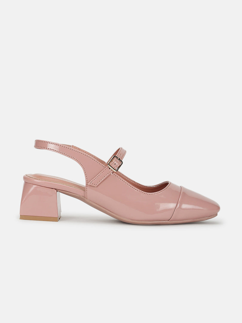 Marc Loire Women Nude Solid Sandals Heels
