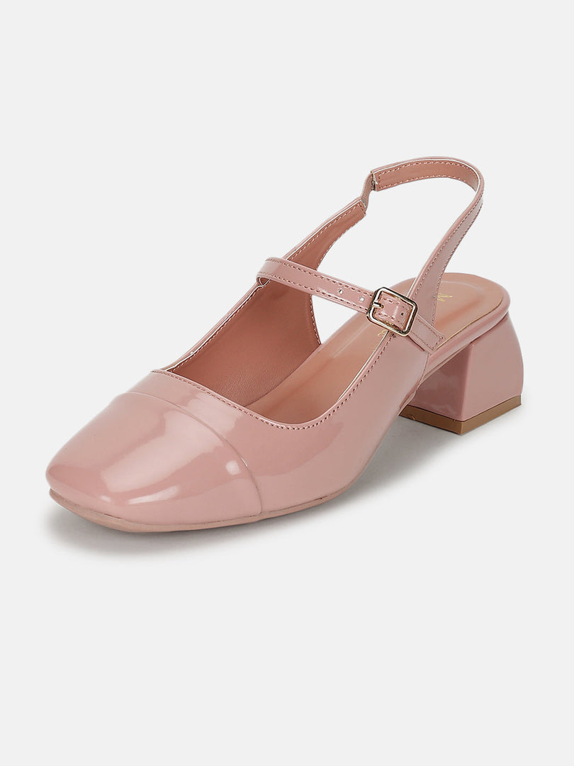 Marc Loire Women Nude Solid Sandals Heels