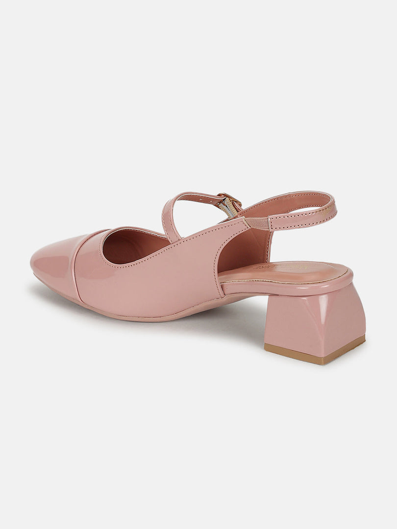 Marc Loire Women Nude Solid Sandals Heels