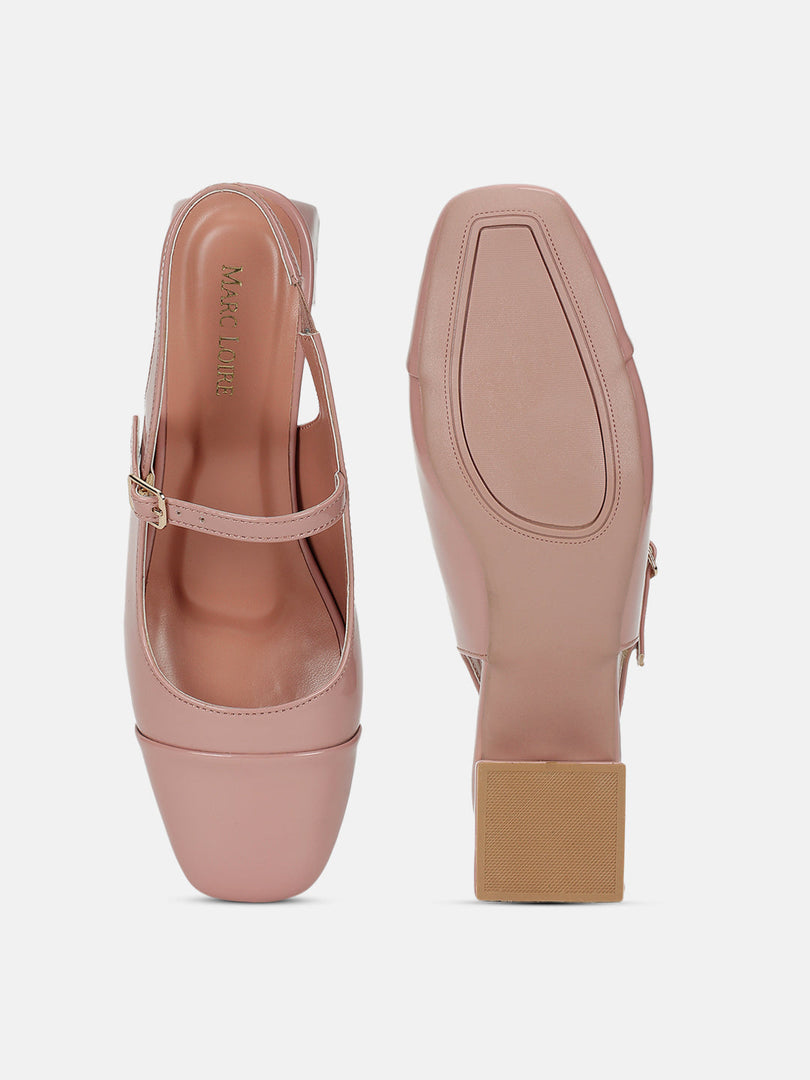 Marc Loire Women Nude Solid Sandals Heels