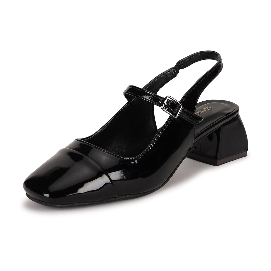 Marc Loire Women Black Solid Sandals Heels