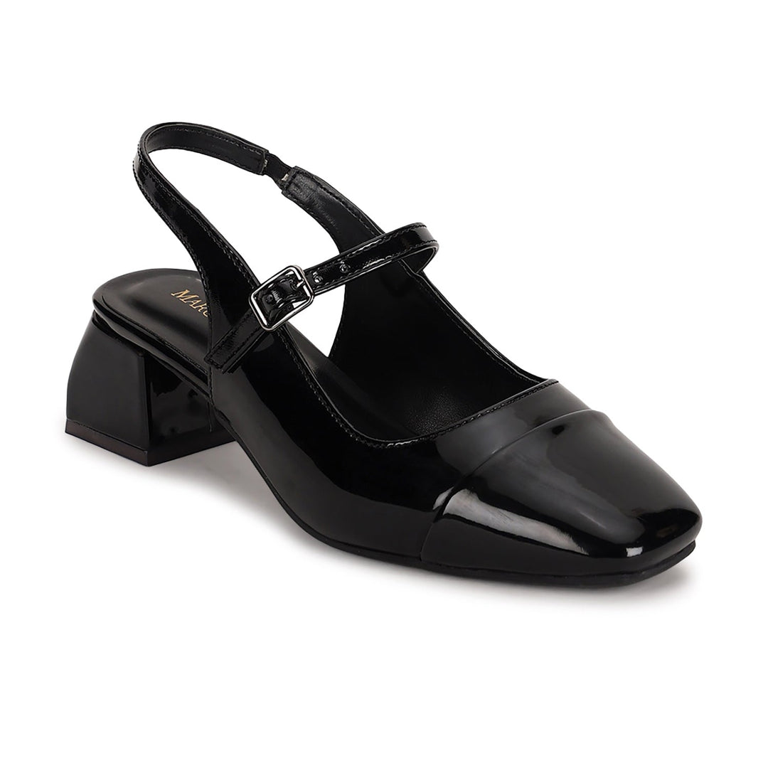 Marc Loire Women Black Solid Sandals Heels