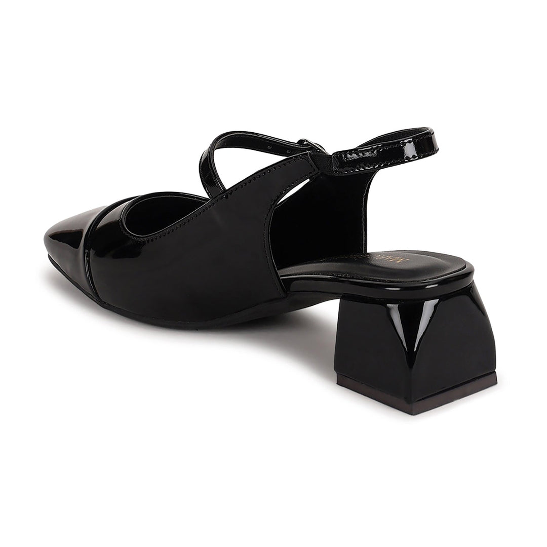 Marc Loire Women Black Solid Sandals Heels
