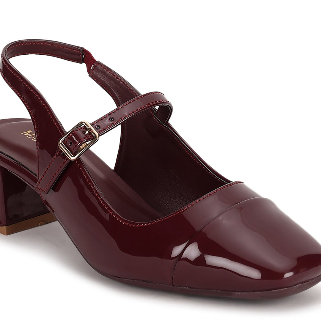 Marc Loire Women Cherry Solid Sandals Heels