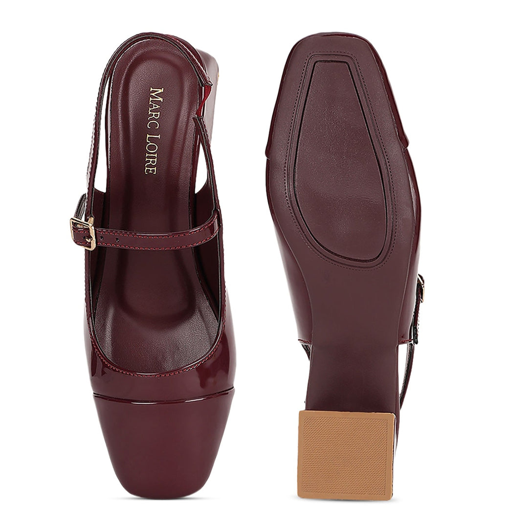 Marc Loire Women Cherry Solid Sandals Heels
